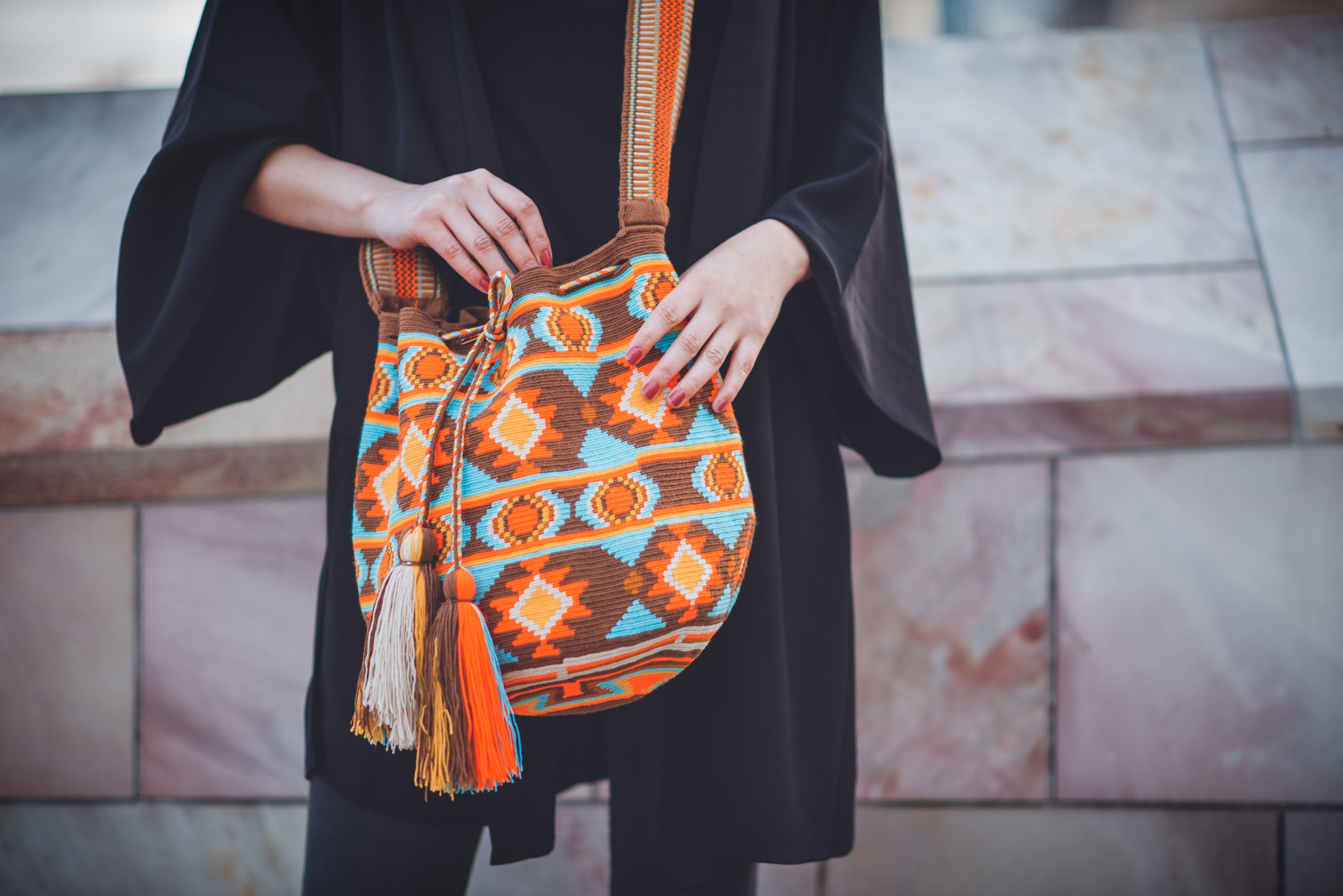 Wildhank hand knit bag